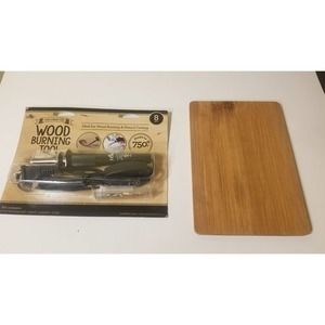 Plaid Decorative Wood Burning and Stencil Cutting Tool 8pc w/ a pcs of plywood